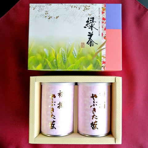 【新茶発売中】初摘み やぶきた茶 ハイクラス （缶入・箱詰包装）
